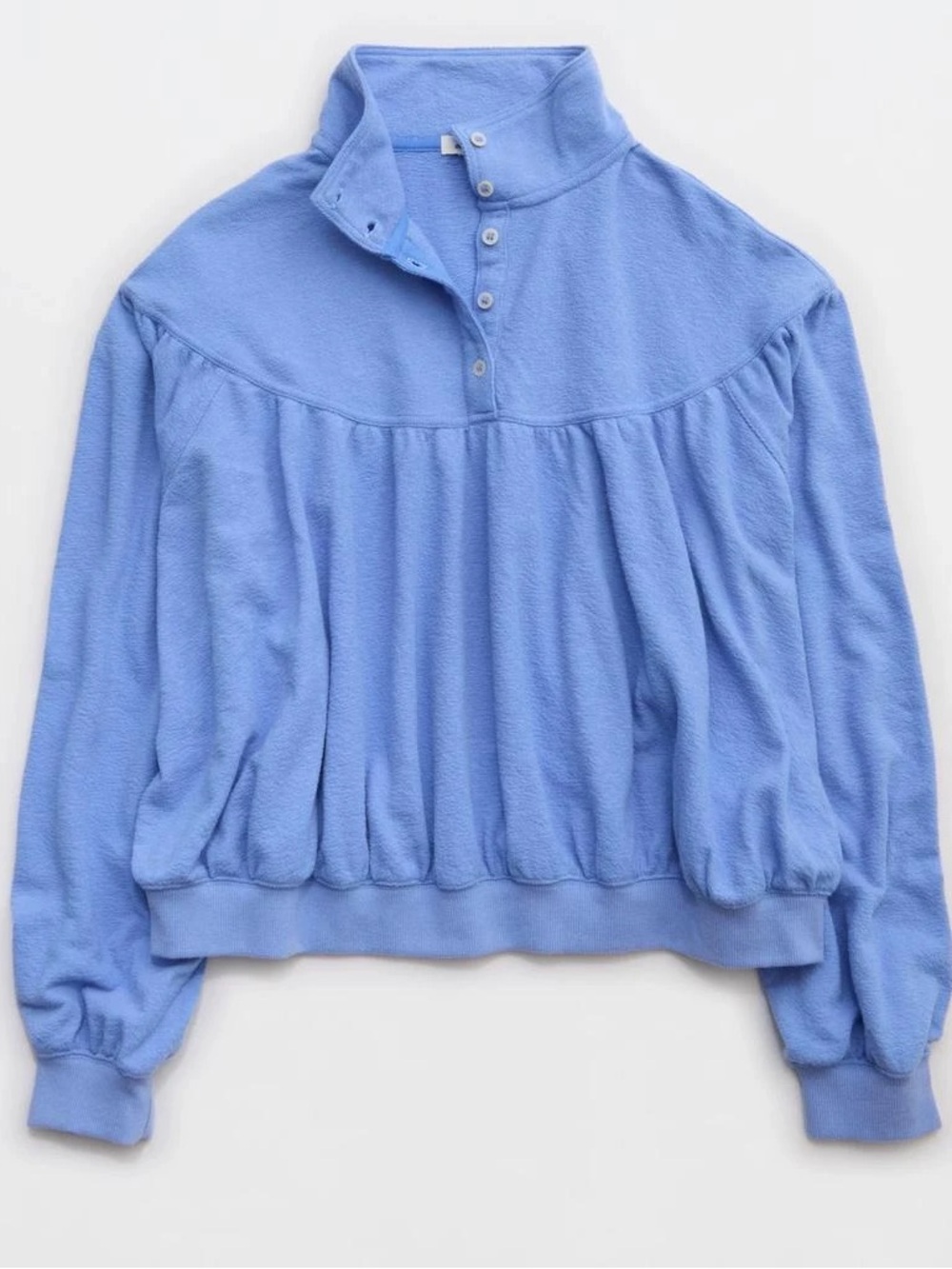 Aerie Soft Life Button Sweatshirt - Picture 4 of 9